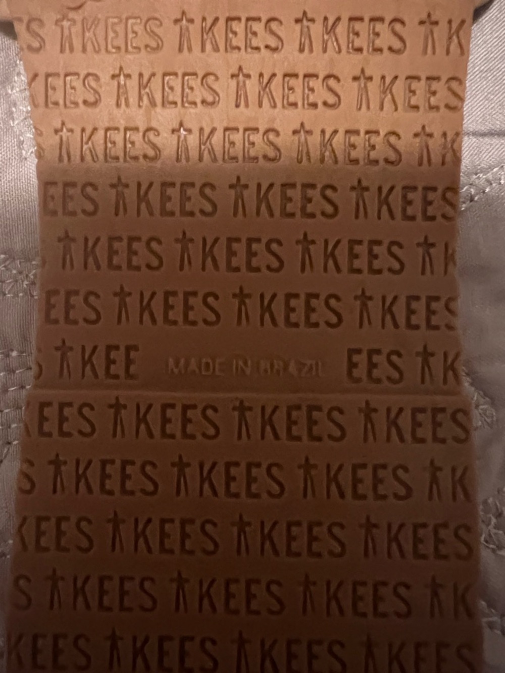 TKEES Women's Double Strap Tan Slide Sandals Size 7 - Picture 4 of 7